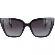 Солнцезащитные очки , бабочка, с защитой от УФ, градиентные, для женщин, черный Liu Jo