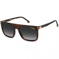 Солнцезащитные очки , прямоугольные, оправа: пластик, с защитой от УФ, коричневый Carrera