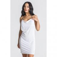 Платье , полуприлегающее, мини, открытая спина, размер L, белый Gianni Kavanagh