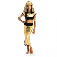 Карнавальный костюм "Клеопатра", головной убор, топик, штаны, нарукавники, р. 30, рост 122 см RECOM
