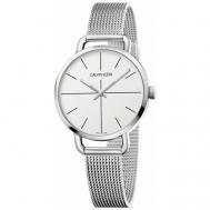 Наручные часы  Even, серебряный, белый Calvin Klein
