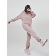 Костюм , брюки, повседневный стиль, свободный силуэт, карманы, размер 42-44, розовый Парижанка