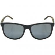 Солнцезащитные очки  AX 4070S 815881, прямоугольные, оправа: пластик, с защитой от УФ, поляризационные, для мужчин, черный Armani Exchange