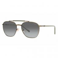 Солнцезащитные очки , квадратные, оправа: металл, градиентные, с защитой от УФ, коричневый Vogue® Eyewear