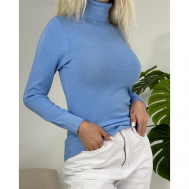 Водолазка, размер Универсальный 42-48, голубой Beautiful woman