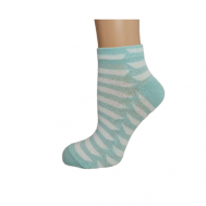 Женские носки  укороченные, 5 пар, размер 23-25, зеленый Ростекс