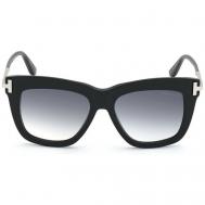 Солнцезащитные очки , прямоугольные, оправа: пластик, для женщин, черный Marcolin