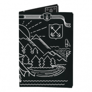 Обложка для паспорта , мультиколор, черный New Wallet