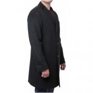Пальто  демисезонное, шерсть, размер 56/188, черный Truvor
