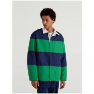 куртка-рубашка , демисезон/лето, размер XL, зеленый United Colors of Benetton