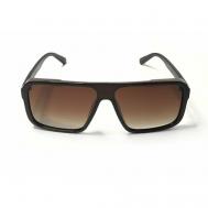 Солнцезащитные очки , клабмастеры, поляризационные, с защитой от УФ, коричневый BentaL