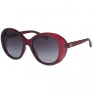 Солнцезащитные очки , оправа: пластик, градиентные, для женщин, бордовый Valentin Yudashkin