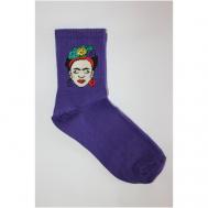 Женские носки  высокие, на Новый год, подарочная упаковка, износостойкие, нескользящие, фантазийные, ароматизированные, размер 36-43, мультиколор FRIDA
