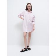 Платье-рубашка , хлопок, размер XS, розовый Cocos