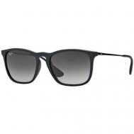 Солнцезащитные очки , квадратные, оправа: пластик, с защитой от УФ, черный Luxottica