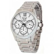 Наручные часы  Часы наручные  00CSM003I003 Гарантия 1 год, серебряный, белый OMAX