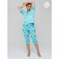 Пижама , размер 68, голубой, бирюзовый Алтекс