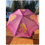 Зонт-трость , полуавтомат, купол 80 см., мини-зонт, для девочек, фиолетовый NN