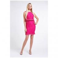 Платье , размер 46, розовый Paola Rossi