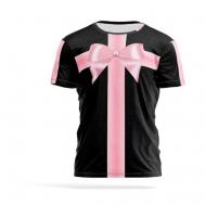 Футболка , размер L, розовый, черный PANiN Brand