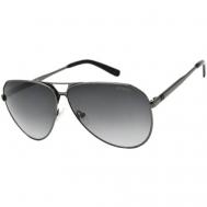 Солнцезащитные очки , авиаторы, оправа: металл, с защитой от УФ, градиентные, для мужчин, серый Guess