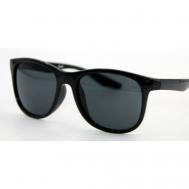 Солнцезащитные очки , квадратные, оправа: пластик, с защитой от УФ, для женщин, черный Marcello
