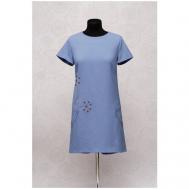 Платье , размер 46, голубой Mila Bezgerts