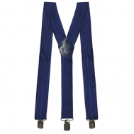 Подтяжки , текстиль, для мужчин, длина 185 см., синий PETROLEONE