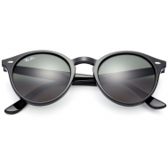 Солнцезащитные очки , круглые, оправа: пластик, с защитой от УФ, черный Ray-Ban