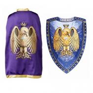 Карнавальный набор рыцаря "Золотой орел" (фиолетовый) (9762), 98-134 см. Liontouch