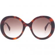 Солнцезащитные очки  0074 52F, круглые, оправа: пластик, градиентные, с защитой от УФ, коричневый Max Mara