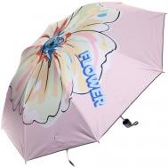 Мини-зонт , механика, 4 сложения, купол 95 см., 8 спиц, чехол в комплекте, для женщин, розовый, фиолетовый Ultramarine