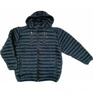 куртка  зимняя, силуэт прямой, размер 7XL(72), синий Три Богатыря