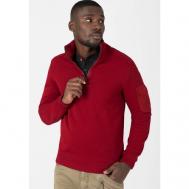 Пуловер , длинный рукав, силуэт прямой, средней длины, размер S, красный Timezone