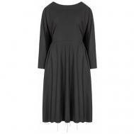 Платье , повседневное, свободный силуэт, размер 48, черный NUOVO BORGO