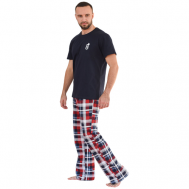 Пижама , карманы, размер 58, синий Оптима Трикотаж