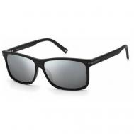 Солнцезащитные очки , прямоугольные, поляризационные, для мужчин, черный Polaroid