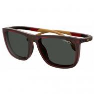Солнцезащитные очки , прямоугольные, оправа: пластик, поляризационные, для мужчин, красный Carrera