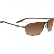 Солнцезащитные очки , прямоугольные, оправа: металл, с защитой от УФ, коричневый Serengeti