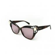 Солнцезащитные очки , кошачий глаз, градиентные, с защитой от УФ, для женщин, коричневый DSquared2