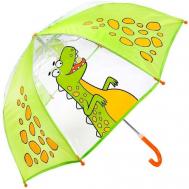 Зонт-трость , полуавтомат, купол 76 см., прозрачный, зеленый Real STar Umbrella