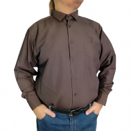 Рубашка , размер 4XL, коричневый BARCOTTI