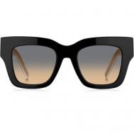 Солнцезащитные очки BOSS, квадратные, с защитой от УФ, для женщин, черный Hugo Boss
