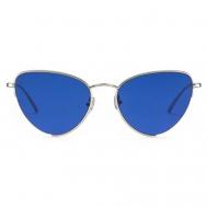 Солнцезащитные очки , квадратные, для женщин, серебряный GIGIBARCELONA