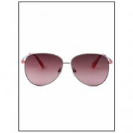 Солнцезащитные очки , авиаторы, оправа: металл, с защитой от УФ, градиентные, для женщин, розовый Max&Co