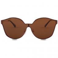 Солнцезащитные очки , кошачий глаз, оправа: металл, с защитой от УФ, поляризационные, для женщин, коричневый Big Horn