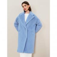 Пальто  , размер 48/50, голубой Viaville