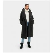 Пальто  , демисезон/зима, оверсайз, размер 46/M, черный UGG