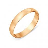 Кольцо обручальное, красное золото, 585 проба, размер 16 Корона голд