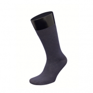 Мужские носки , 5 пар, классические, бесшовные, износостойкие, усиленная пятка, размер 27-29, черный Гранд